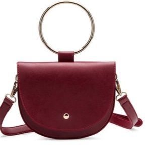 Last 1 - Burgundy Convertible Wristlet/Crossbody Waist Bag